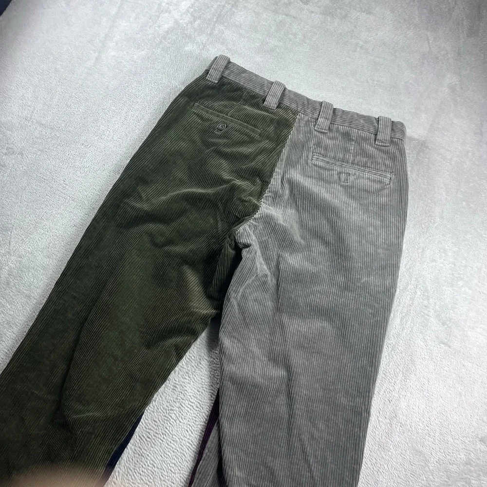 Brooks Brothers Clark Corduroy Pants Men's 30x32 Colorblock Multi Cotton Euc‎